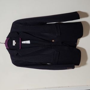 NWT Loft Long Pinstripe Knit Modern Blazer – Size 0, Retail $140
